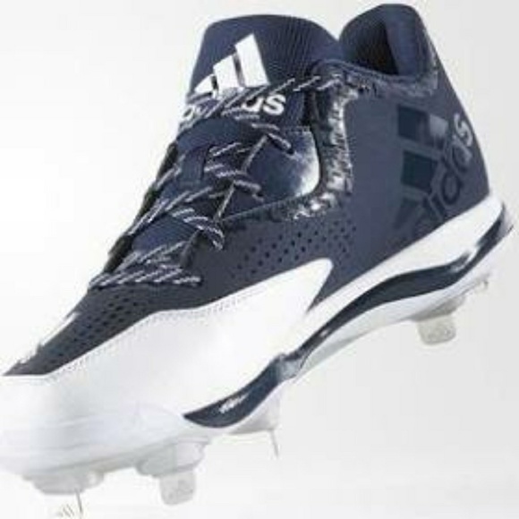 navy blue adidas baseball cleats